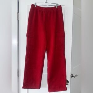 Aritzia TNA Red Track Pants